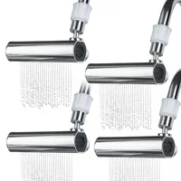 Set x4 adaptador grifo 4en1 giratorio rectangul