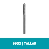 Dremel Fresa de Tallado Cilíndrica de Punta Redondeada de 1/8 Pulg