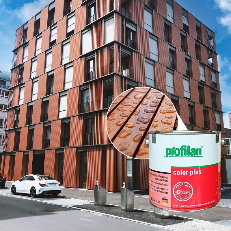 Pintura para madera en exterior base solvente color castaño 2.5 lts ...
