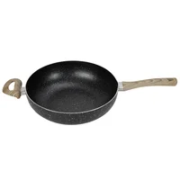 Wok en Aluminio Antiadherente 30cm Negro Marbel Inducción Just Home Collection