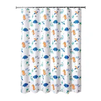Cortina Baño Poliéster Dinos 178x180 cm