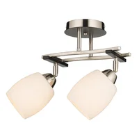 Lámpara Techo New Aluminio 2 Luces E27