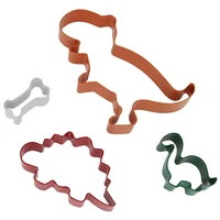Set De 4 Moldes Dinosaurios