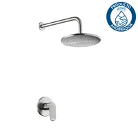 Grifería Ducha Plato Nickel Sensi Dacqua