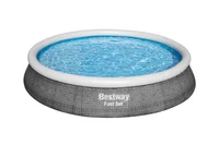 Piscina Borde Inflable Redonda 396 x 84 cm Bomba/Filtro
