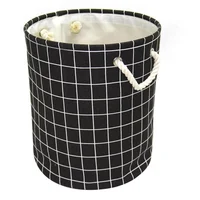 Cesto De Roja Checker Negro