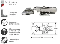 Pro-Pack Bisagra Cierre Suave 25U