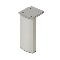 Pata Curva Aluminio 100mm Anod. Mate