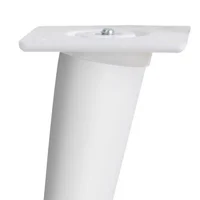 Pata Madera Conica 150 Mm Blanca Inclinada