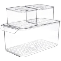 Set de 3 Recipientes Despensa Transparente