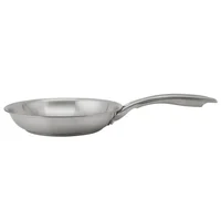 Sartén en Acero Inoxidable sin Tapa 20cm 840ml Plateado Recubrimiento Interior Acero Esmaltado Libre de PFOA Apto para Inducción Just Home Collection