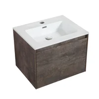 Mueble De Baño Slim 59.2x47.4x46 Cm 1 Cajón Doble Con Lavamanos