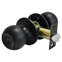 Cerradura Entrada Pomo Negro Fixser