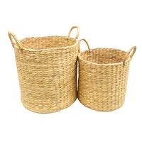 Canasta Jacinto De Agua Nazca 36x36x36cm Natural
