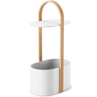 Organizador Mesa Blanco Ovalada