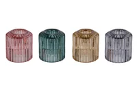 Portavela Vidrio Colores 6 Cm