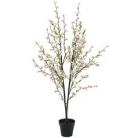 Flor De Durazno Artificial De 129 Cm