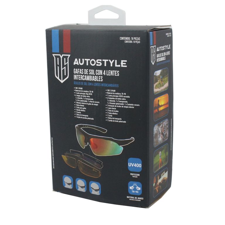 Lentes Intercambio Deportivos 400Uv AUTOSTYLE | Falabella Colombia