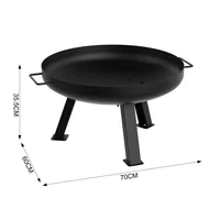 Brasero Circular Acero Diámetro 60cm