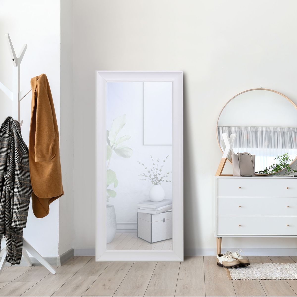 HOMY - Espejo 68x158 cm Blanco
