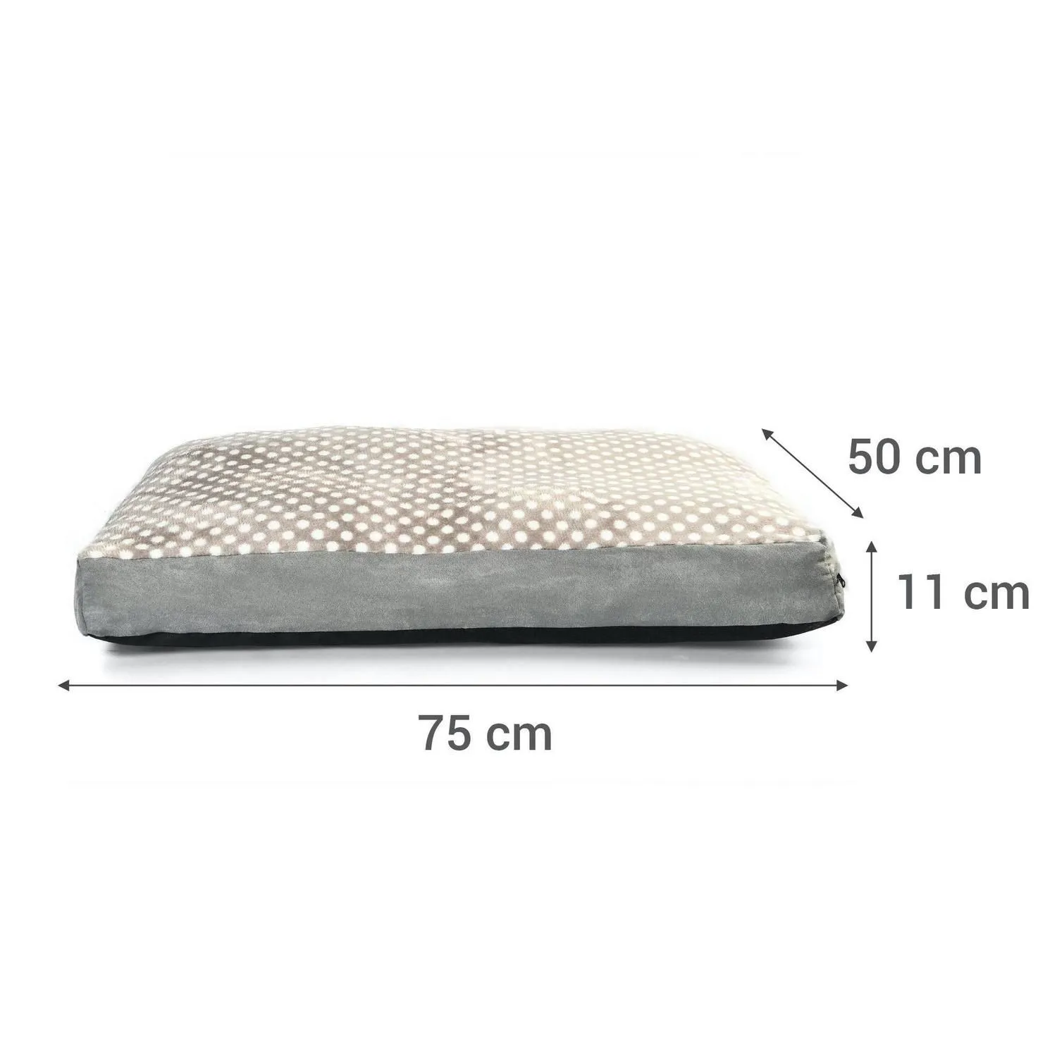 Colchón Para Mascotas Térmico 71x50x11cm Mediana Gris Petizoos 8