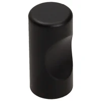 Pomo 12mm Acero Negro Mate Gs06