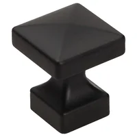 Pomo 25mm Zamak Negro Mate Gr47