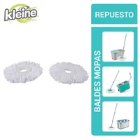 Repuesto Mopa Microfibra Trapero Giratorio X2 Unidades
