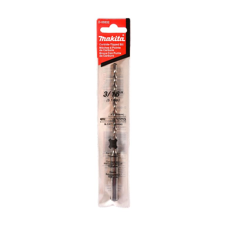 Broca SDS Rotomartillo 3/16 x 6-1/4 pulgada DOO832