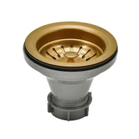 Canastilla Redonda Acero Inoxidable Gold Sensi Dacqua