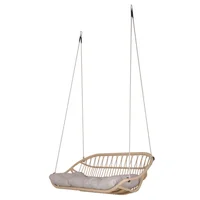 Sillón Colgante 2 P Con Soporte Rattan Sintético Atenas