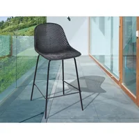 Silla Bar Exterior Polipropileno Montpellier Negro