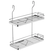 Canastillas Doble Multiuso Acero Inoxidable Just Home Collection