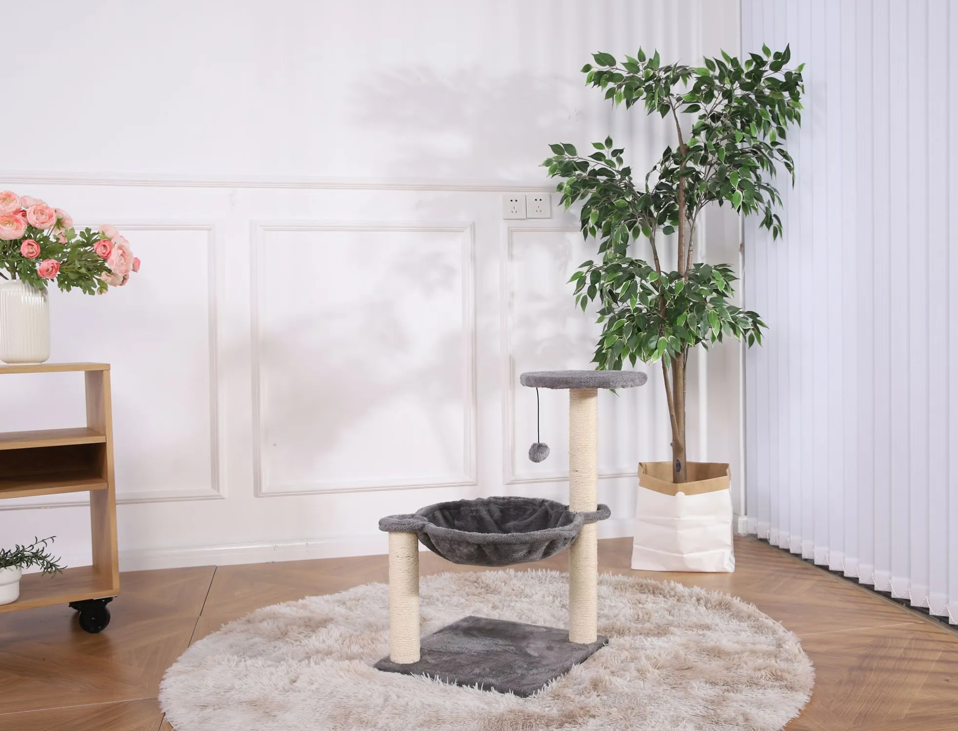Gimnasio Para Gato Gris 68x39x39cm