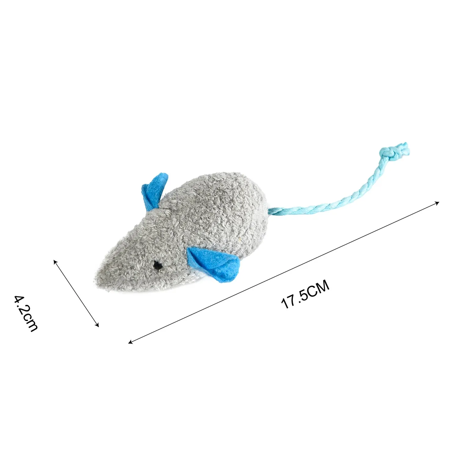 Juguete Para Gato Ratón 4.2x17.5cm 10