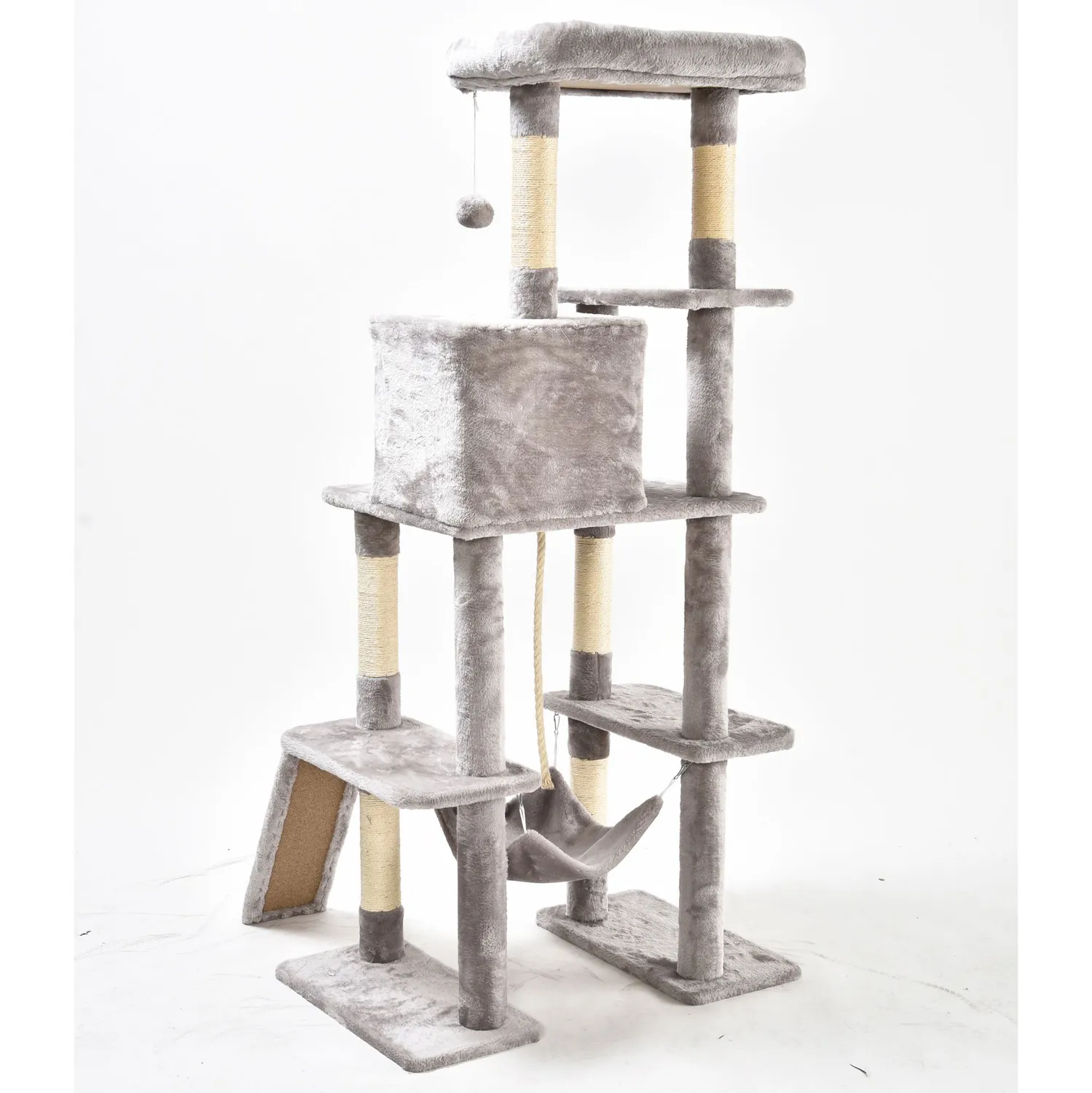 Gimnasio Para Gato Gris 159x77x48.5cm 6