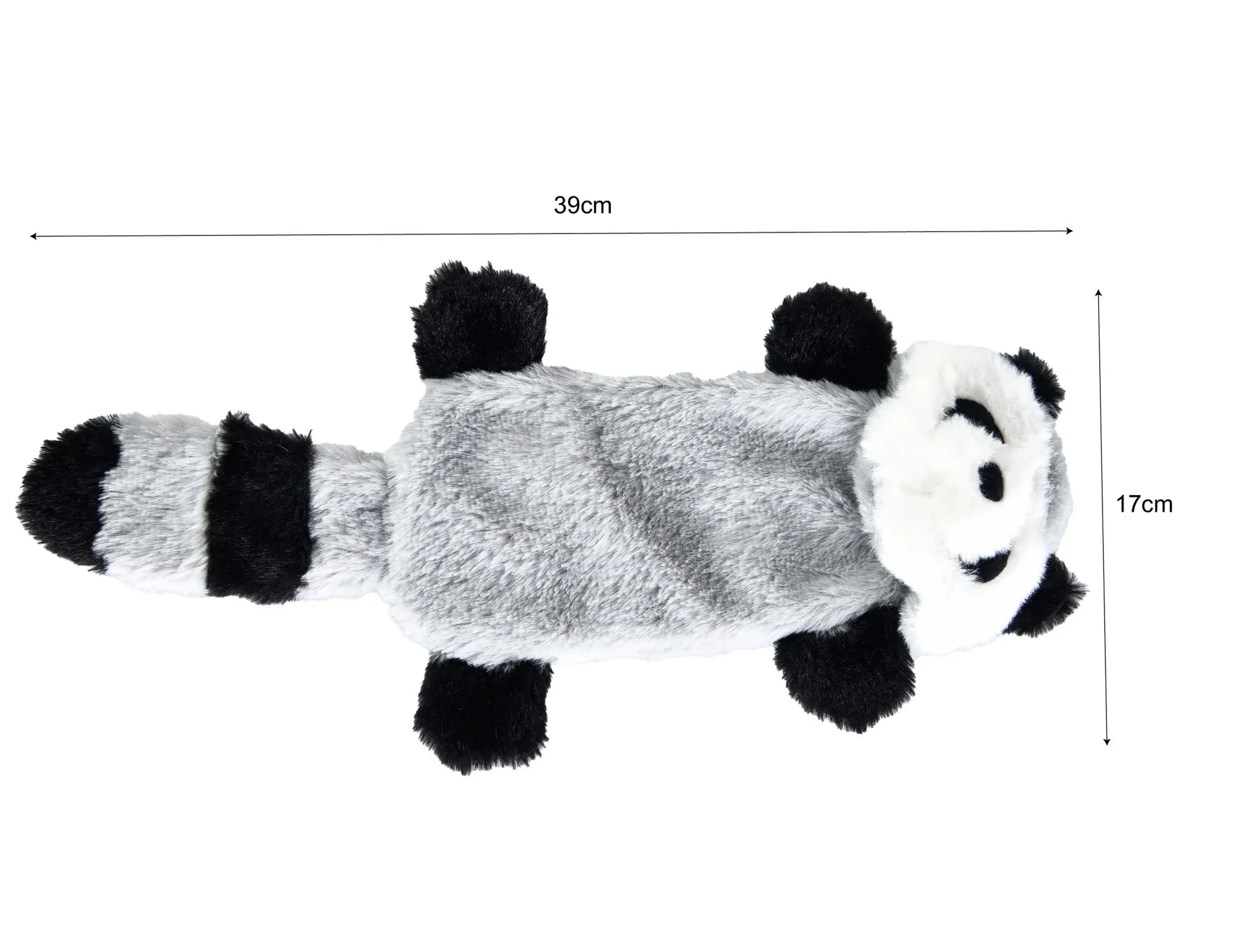 Juguete Para Perro Plush Mapache 17x39 Cm Petizoos 6