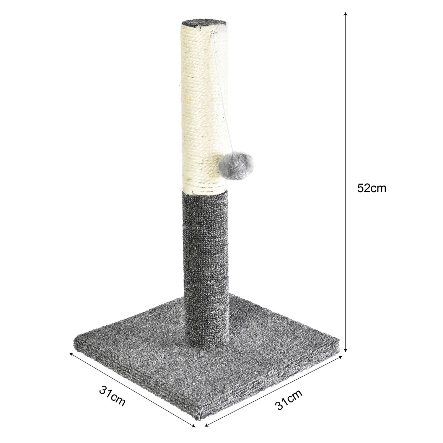 Gimnasio Para Gato Gris 52x31x31cm 8