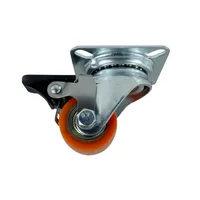 Rueda Giratoria Con Freno Pu 100 Kg Fixser