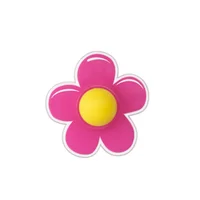 Tope Pared Adhesivo Flor Rosa