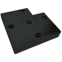 Eleva Abs 50x50x12mm Negro