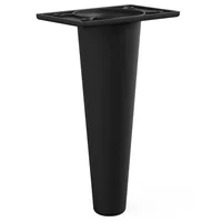 Pata Conica Abs 150 mm Negro
