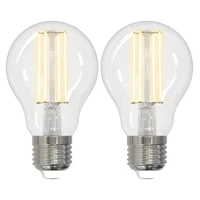 Set de 2 Bombillo Led Filamento  6w A60 E27 Ámbar