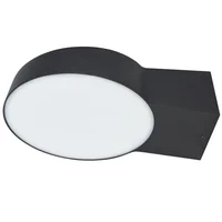 Aplique LED Lagan Luz Neutra Negro