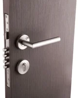 Cerradura De Incrustar Niquel 3 Bulones 2 Piezas Fixser