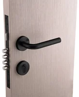 Cerradura De Incrustar Negra 4 Bulones 2 Piezas Redonda Fixser