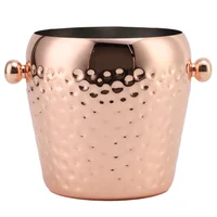 Hielera Inoxidable Martillada Cobre 1 Litro