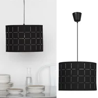 Lámpara Colgante Tela 1 Luz E27 Negro