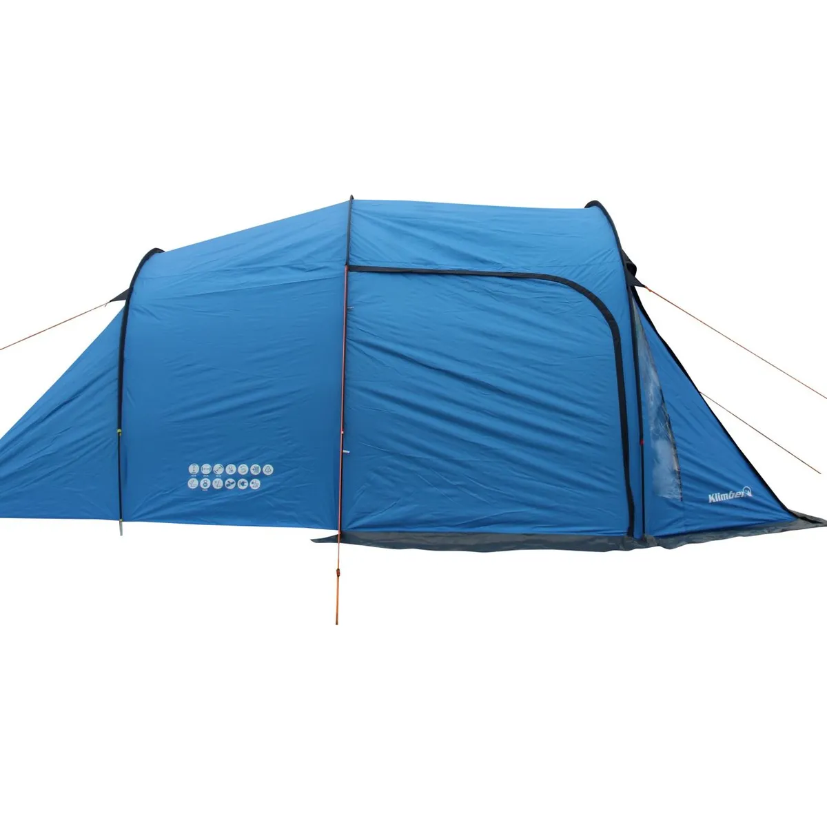 KLIMBER - Carpa para Camping Klimber 4 Personas Azul Resistente al Agua, Ligera , Fácil de Armar, Ventilada y Compacta