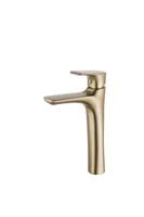 Grifería Lavamanos Monocontrol Alta Brush Gold Vittorio Sensi Dacqua